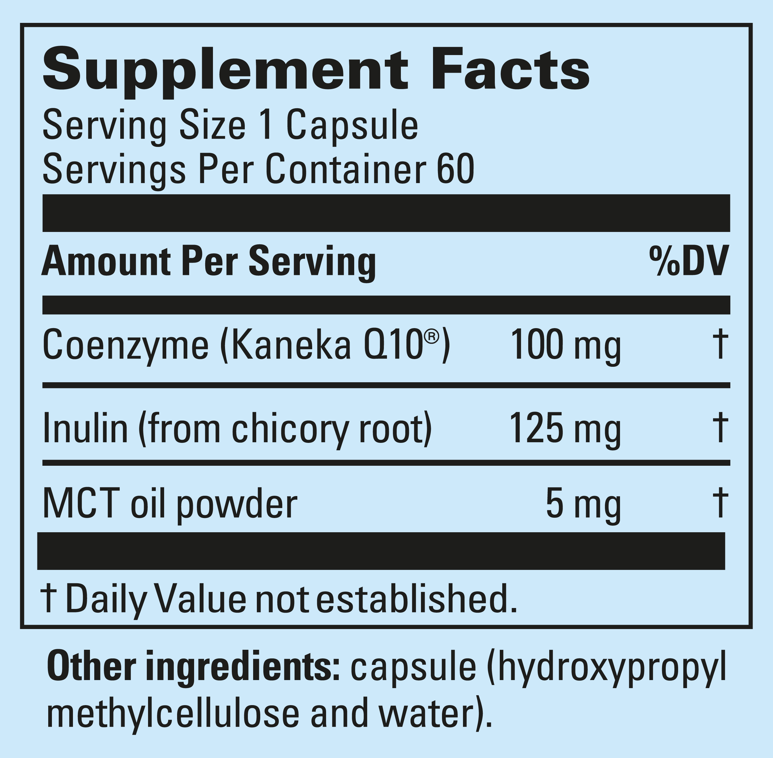 Supplement Label